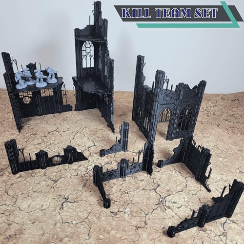 Gothic Sector Terrain Set: 28mm Scale Buildings & Scatter Terrain for 2000-Point Competitive 40k Games (Kill Team) - style: Kill Team