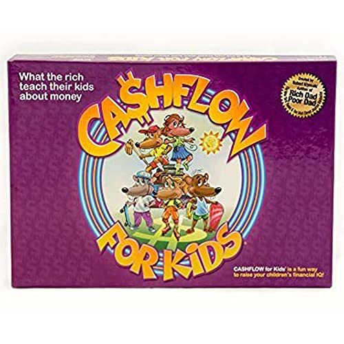 Rich Dad Cashflow Board Game for Kids, Children's Edition, Up to 6 Players, Ages 6+ - Fun and Educational Learning Games for Boys, Girls, and Family - style: Kids Version