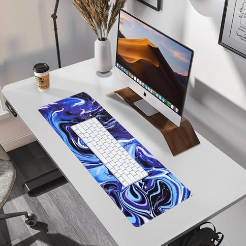 ALOANES Waterproof Gaming Mousepad Large Mouse Mat Non-Slip Rubber Base | Desk pad Keyboard Desk Mat for Computer, Office Home, Fluid Mat Large(27.6" x11.8"x0.12") - color: Fluid, size: 27.6L x 11.8W inches