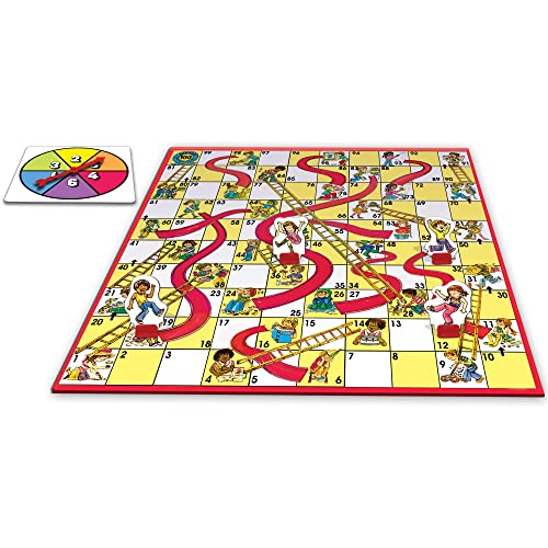 Classic Chutes and Ladders, with 1970's Art, by Winning Moves Games USA | 2-4 Players, Ages 3+