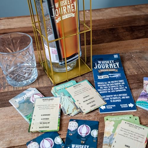 Boxer Gifts Whiskey Escape Room Game - Whisky Gifts for Men - Bottle Puzzle Box - Crack The Code Unlock The Bourbon