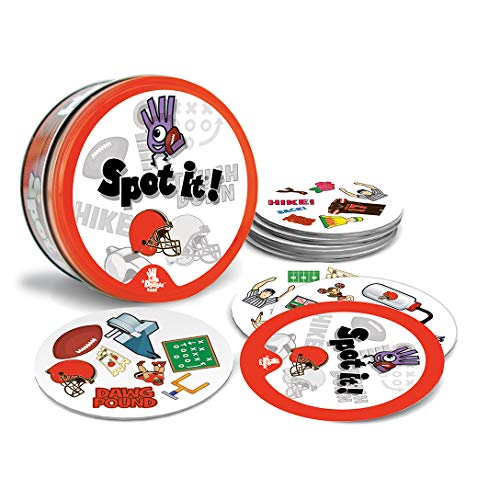 Masterpieces Officially Licensed NFL Cleveland Browns Spot It Game for Kids and Adults - style: Cleveland Browns