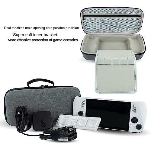 Voikoli Protective Eva Hard Shell Case Compatible with Asus Rog Alloy 7''2023/Asus Rog Ally X 2024,Shockproof,Stylish and Durable (Grey) - color: Grey