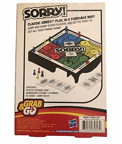 Hasbro Gaming Sorry Grab & GO
