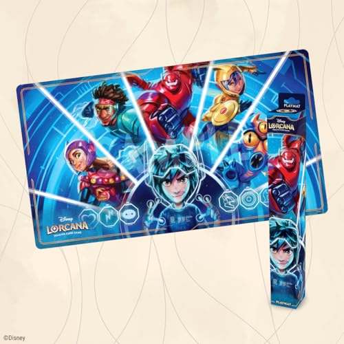 Ravensburger Disney Lorcana TCG: Archazia's Island Playmat Featuring Big Hero 6 - We Could Be Immortals | Protects Cards | Versatile Game, Desk, or Mouse Pad | Durable Non-Slip Surface | Ages 8+