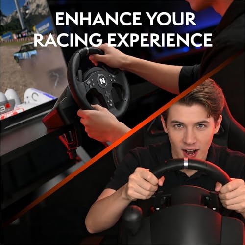 Nitho Drive Pro V200 PC Gaming Racing Wheel with Pedals and Shifter, Steering Wheel Compatible with PC, PS4, Switch 2/Switch, Xbox Series X|S and Xbox One, 270° Car Driving Simulator with Vibration - color: Drive Pro V200