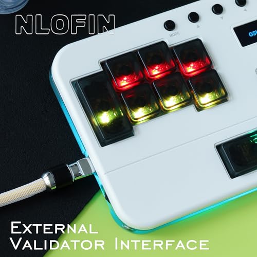 Professional Rhythm Game Keyboard, 5 Layer Macro Keypad for OSU! Phigros Muse Dash, CNC Aluminum, Hot-Swappable Gateron Switches, VIA Programmable (White) - color: White