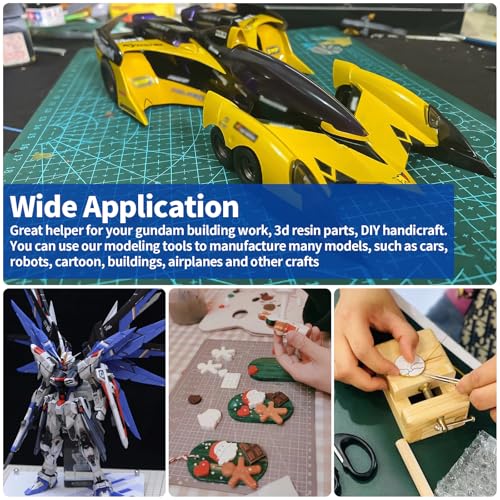 40Pcs Model Tools Kit, Modeler Basic Tools Craft Set Hobby Modeling Tools for Gundam Assembling Building Repairing and Fixing