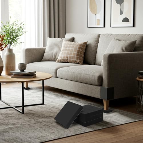 4 Pcs 1" Thick Foam Padding Sheet with Adhesive Backing Block | 6 Inch x 6 Inch, Closed Cell, Self Stick Neoprene Insulation Foam Sheet, Black, for Furniture Cars Speakers - color: Black, size: 1 Inch Thick, 6 x 6 Inches