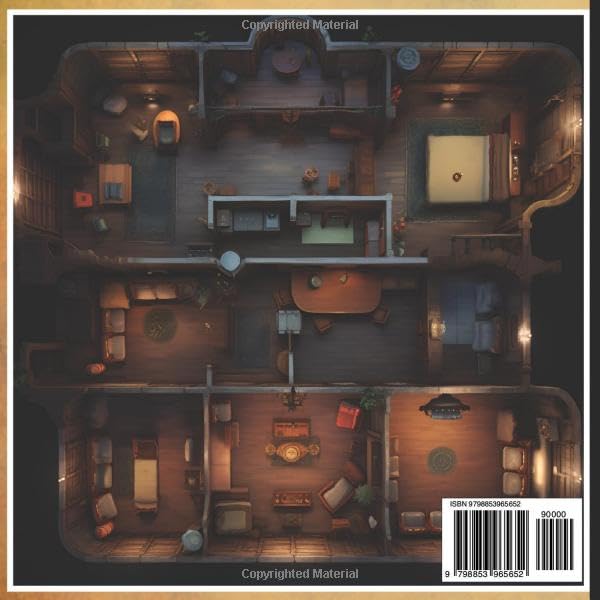 Mythical RPG Maps: Just Maps | Building Interiors 8.5 x 8.5 (Table Top RPG Game Maps)