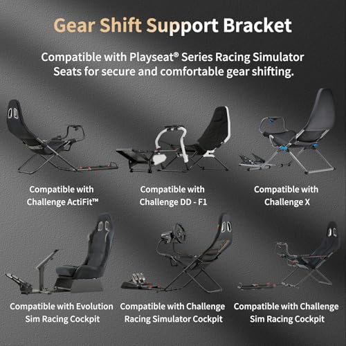 Shifter Mount for Playseat Challenge/Evolution/Evolution PRO/Revolution | Compatible with Logitech G25/G27/G29/G920 & Thrustmaster Shifters, Mounting Screws Included