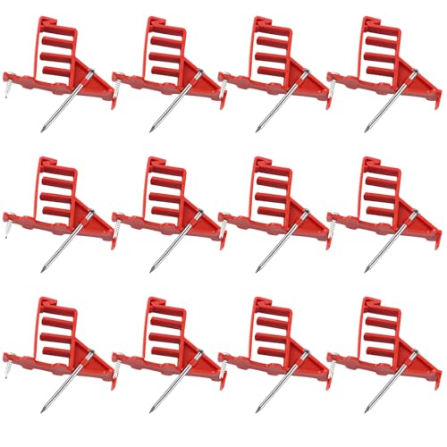 40PCS Multi Cable Staples,Non-Metalic Cable Staple Clips with Steel Nails,Insulated Plastic Wire Stackers for Easy & Tidy Electrical Wire Management