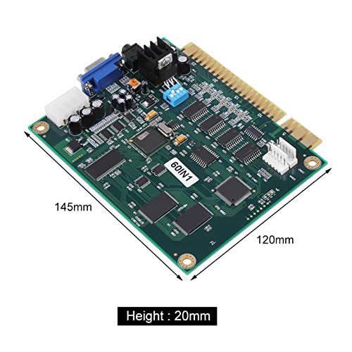 Classic 60-in-1 Multicade Game PCB Board – CGA/VGA Output, Jamma Compatible, for Cabinets & DIY Game Machines