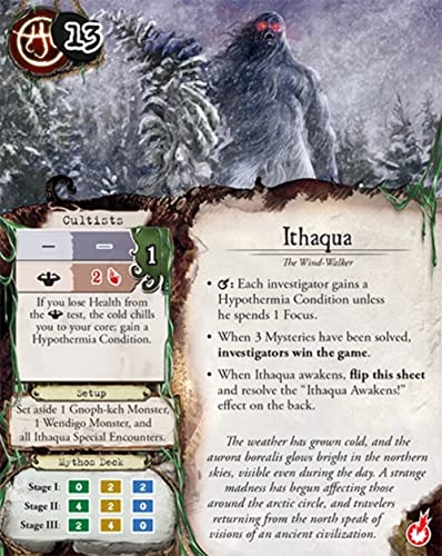 Eldritch Horror Mountains of Madness Board Game EXPANSION - Enter the Chilling Antarctic Expedition! Mystery Game for Adults, Ages 14+, 1-8 Players, 2-4 Hour Playtime, Made by Fantasy Flight Games