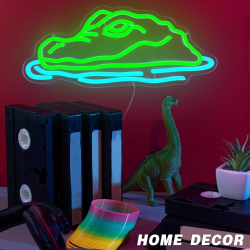 Crocodile Neon Sign - Alligator LED Light for Boys Room, Swamp Theme Reptile Decor, Lake House Wall Art, Man Cave Neon Sign, Fishing Lodge Decor(16.5 * 7.1inch) - style: Crocodile