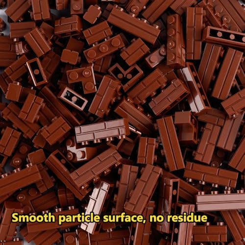 Classic Wall Bricks Building Block: 340 PCS Masonry Profile Brick Parts and Pieces Sets(Brown) - color: Brown