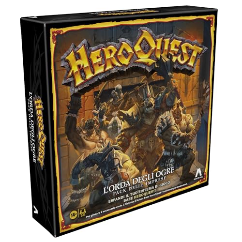 Avalon Hill, HeroQuest The Horde of The Ogres Companies Pack - Roleplay Game - You Must Have The HeroQuest Base Game System - English Version - style: THE HORDE OF THE OGRES