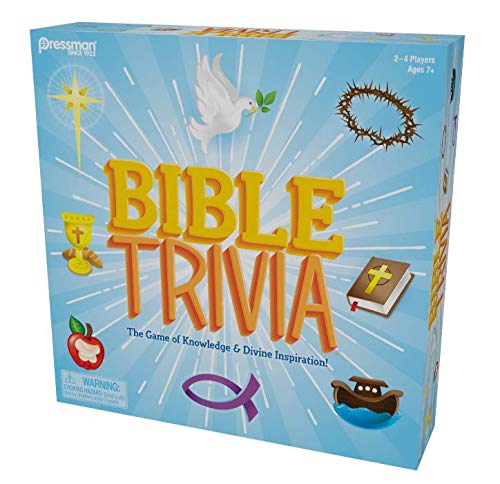 Bible Trivia by Pressman - The Game of Knowledge & Divine Inspiration, Multi Color