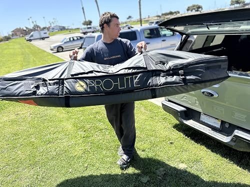 Pro-Lite Finless Coffin Surfboard Travel Bag Double/Triple (2-3 Boards) - size: 7'6