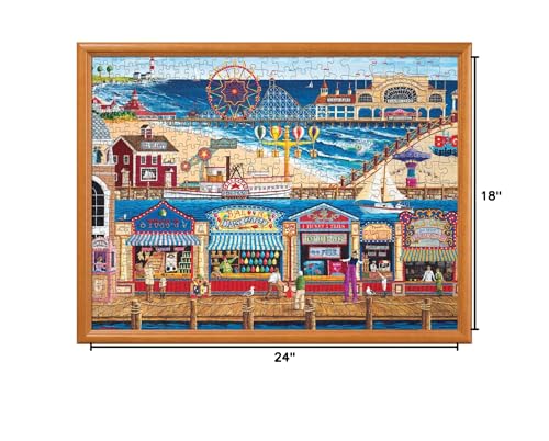 MasterPieces 400 Piece Jigsaw Puzzle For Adults, Family, Or Youth - Ocean Park - 18"x24" | 400 Pieces, Family-Friendly Piece Count and Difficulty - style: Ocean Park