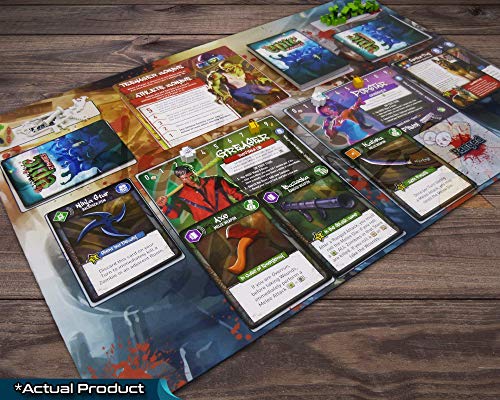 Tiny Epic Zombies Playmat | Neoprene Play Mat for Card Game | 18" x 12" x 2.5mm | Custom Design