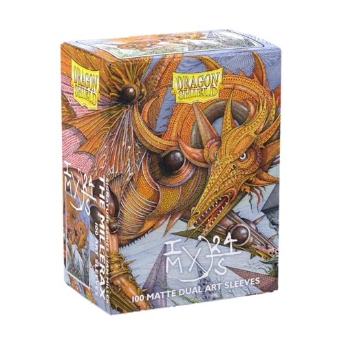 Dragon Shield | Matte Dual Art Sleeves | The Millerax | 100 CT - Smooth & Tough Premium TCG Sleeves | Compatible with Pokemon, Flesh & Blood, One Piece & Magic the Gathering - color: Spirit Animals: the Millerax