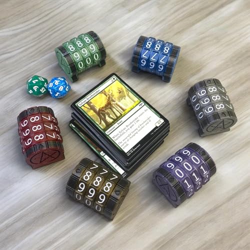 Life Counter Health Tracker 보드 게임, TTRPG 및 별 기호가 있는 카드 게임용, MTG와 호환, 퍼플 및 화이트 숫자 - color: 퍼플+화이트 숫자