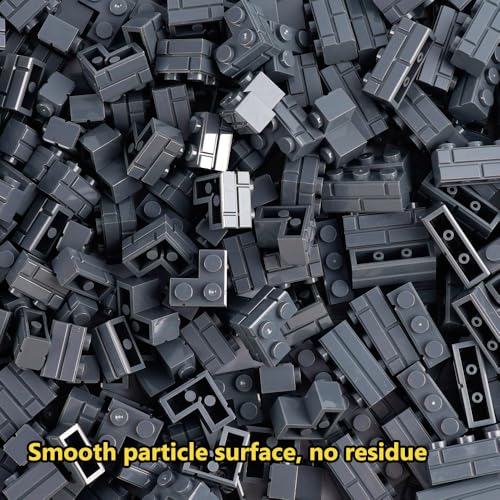 Classic Masonry Profile Bricks Pieces: 340 PCS Wall Accessories Building Block Parts Sets(Dark Gray) - color: Dark Gray