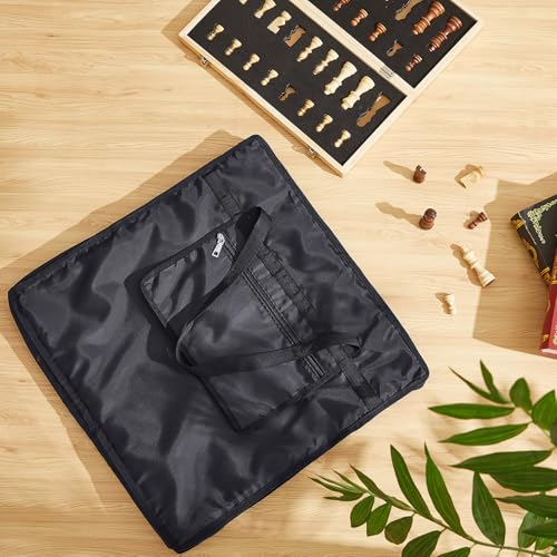 Inch Chess Bag Standard Chess Board Carrying Bag with a Single Zippered Pocket for Storing Your Equipment an Ideal Gift(22" x 22") - size: 22 x 22 inches