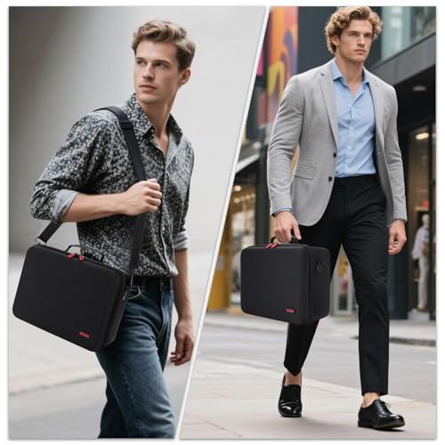 WPGEAR Hard Carrying Case Compatible with Nintendo Switch 2 & Accessories | Travel Bag Holds Switch 2 Console, Pro Controller x 2, Joy-Con Grip, Dock, Power Adapter, 21 Games, Cables and Accessories