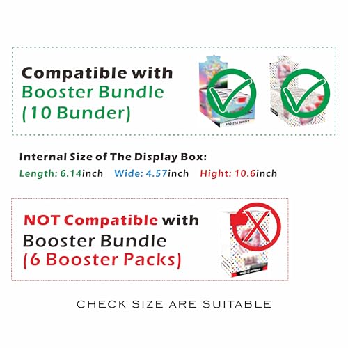 1PC Acrylic Magnetic Case for Booster Bundle(10Bundle) Clear Acrylic Display Case with Magnets Lid