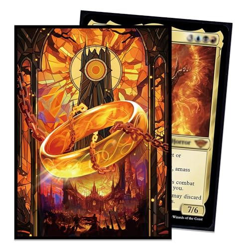 UAONO MTG Card Sleeves 100ct - Ring - Art Card Sleeves Deck Protector | Clear Front & Matte Textured Back, Sleeves for Magic The Gathering