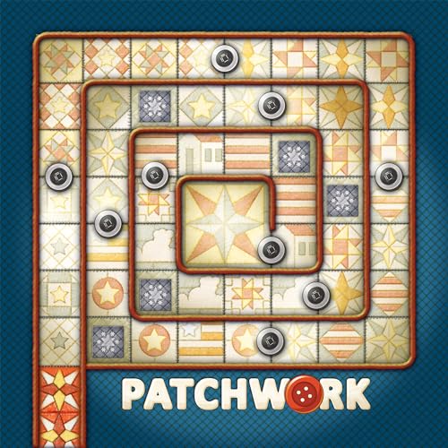 Patchwork Americana Edition Board Game - A Two-Player Quilting Strategy Game by Uwe Rosenberg! Interactive Puzzle Game for Kids & Adults, Ages 8+, 2 Players, 30 Minute Playtime, Made by Lookout Games