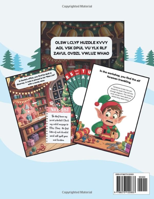 Christmas Escape Room - Find the Golden Star: Family Christmas Mystery Puzzle: Detective Game for Kids, Teens, and Adults with Riddles, Clues, and Puzzles