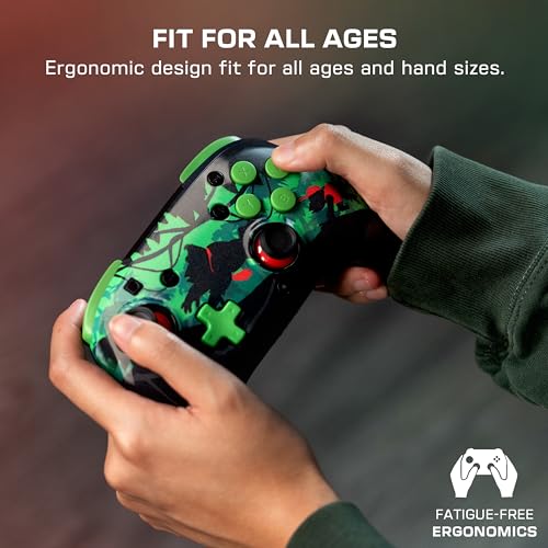 Turtle Beach Rematch Wireless Controller Donkey Kong Nintendo Switch 2 | Nintendo Switch Lite, OLED, Image Shifting Design, Rechargeable 40-Hr Battery, 2 Mappable Back Buttons, Donkey Kong - color: Donkey Kong Reveal