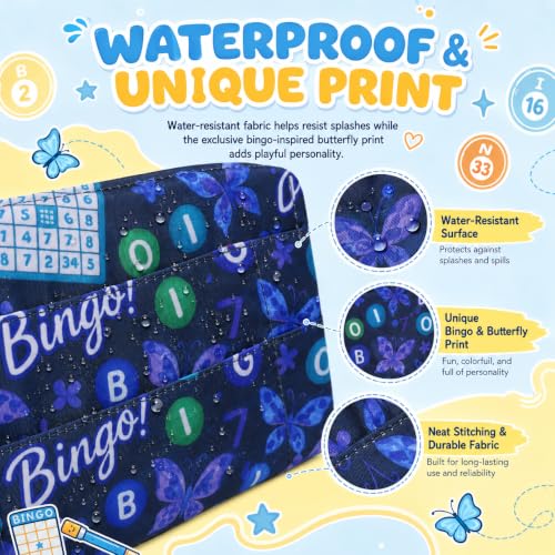 Playing Card Holder for Bingo Pull Tabs Gambling Tickets Card Game Holders for Canasta Poker Bridge Cards Navy Blue - color: Navy Blue