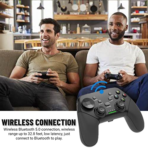 arVin Mobile Game Controller for iPhone 17/16/15/iOS/iPad/Android/Tablet/PC/PS4/Switch with Phone Holder, Wireless Gamepad Joystick Supports PS Remote Play/Xbox Cloud Gaming/Steam/Call of Duty/Turbo - color: Black
