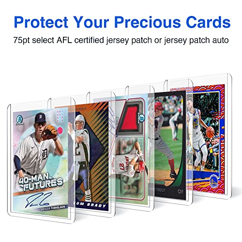 75pt Top Loaders for Cards, 3x4 Extra Thick Holder with Protective Film, Toploader Card Protectors Hard Plastic, 25-Count - size: 75pt extra thick holder
