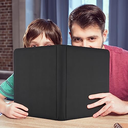 Trading Card Binder, Card Collection Binder Album Folder with 540 Side Loading Pockets, 9 Pocket Trading Card Album Folder for TGC,MTG, Baseball Cards, Yugioh - color: Aa-black