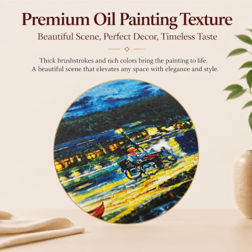 Puzzles for Adults 1000 Pieces, 2 Pack Lake Cabin and Moonlight Jigsaw Puzzles, Night View Theme, Challenging Puzzles for Game Night, Perfect for Nature Lovers - style: Wait&Moonlight