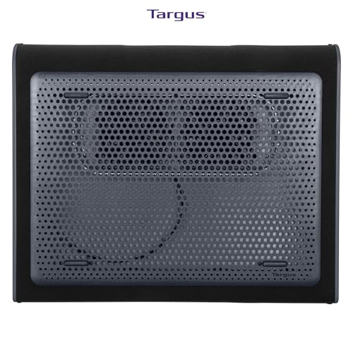 Targus 17 Inch Dual Fan Lap Chill Mat - Soft Neoprene Laptop Cooling Pad for Heat Protection,Fits Most 17" Laptops and Smaller - USB-A Connected Dual Fans for Heat Dispersion (AWE55US),(Pack of 8) - size: Tilted (Pack of 8)