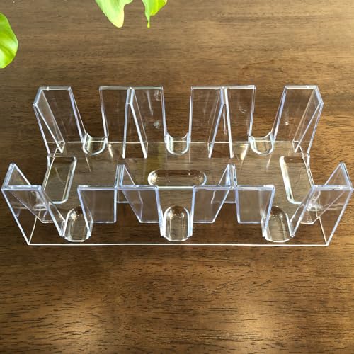 Yuanhe 9 Deck Clear Canasta Playing Card Tray - style: 9 Deck