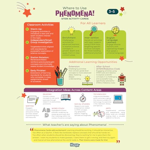 STEM Activity Cards Ages 8+ | 100 Cards for Classroom Activities | Over 150 Hours of Hands-On Science Exploration | Teacher Must-Haves - style: Ages 8+