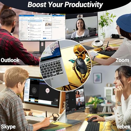 Large Mouse Pad and Keyboard Wrist Rest, Desk Pad for Keyboard and Mouse, 4-in-1 Large Gaming Mouse Pad with Wrist Support, Desk Mat for Home Office Study Game,Skeleton and Butterfly - color: Skeleton and Butterfly