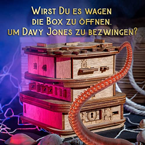 iDventure Cluebox Davy Jones' Locker, Brain Teaser Puzzle Box for Adults - color: Davy Jone's Locker