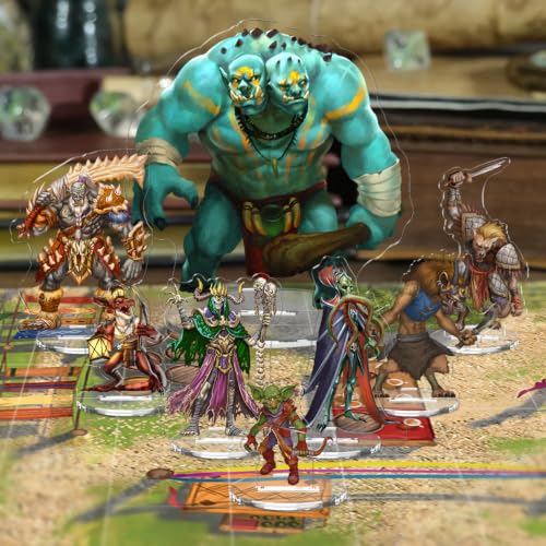 Skinny Minis Monster Villains Collection, 100 Monster Flat Minis, 5e & Pathfinder Minis for TTRPG, 2D Monster Miniatures for Tabletop RPG