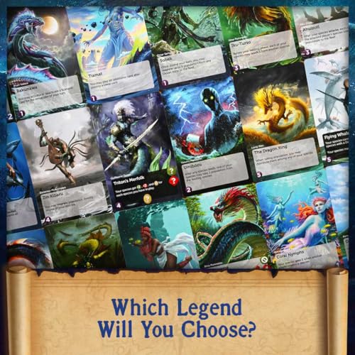 Northstar Game Studio Oceans: Legends of The Deep Expansion | Beautiful Strategy Game for Adults & Families | Learn Mythology and Legends | 2-4 Players