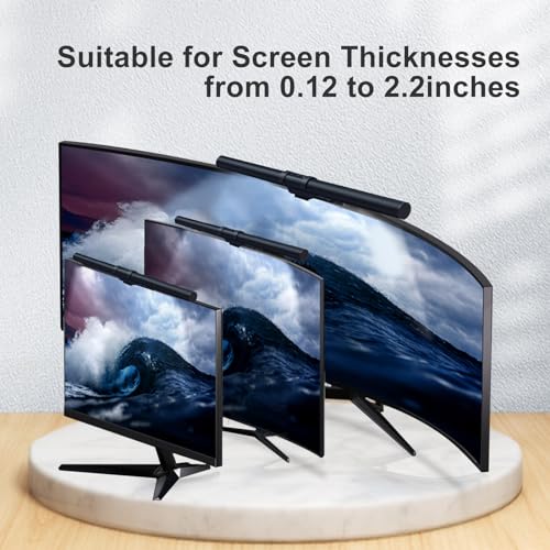 Monitor Light Bar with Motion Sensor, USB LED Desk Lamp,Home Office Gaming | No Glare Eye-Care LED Screen Bar,Touch Control USB Reading Desk Lamp for Flat & Curved Monitor - style: Touch+Sensor