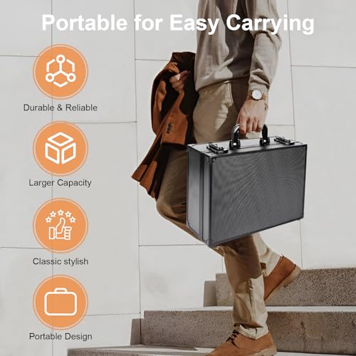 Toploader Storage Box for 3" x 4" 35pt Rigid Cards, 630+ Top Loaders Capacity, Trading Card Storage Hard Case, Sports Card Storage Box with Lock for Magnetic Card Holders,MTG Cards