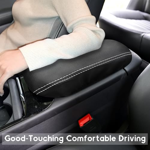 ramuel Center Console Armrest Cover for Ford Fusion 2013 2014 2015 2016 | Anti-Scratch ,Non-Slip ,PU Leather ,Easy Install - size: for Fusion 2013 2014 2015 2016